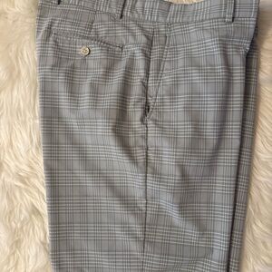 Walter Hagen Dress Flat Front Mens Shorts Size W38 Blue/Gray Color Golf